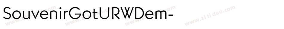 SouvenirGotURWDem字体转换