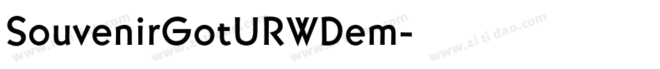SouvenirGotURWDem字体转换