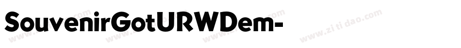 SouvenirGotURWDem字体转换