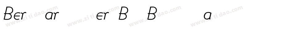 BernhardModernBQ-BoldItalic字体转换