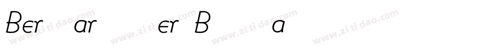 BernhardModernBQ-Italic字体转换