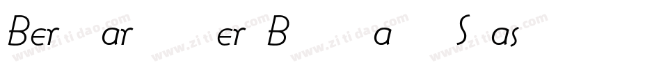 BernhardModernBT-ItalicSwash字体转换