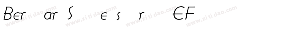 BernhardSchoenschriftEF-Light字体转换