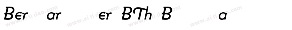 BernhardModernBT-BoldItalic字体转换