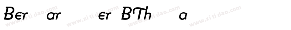 BernhardModernBT-Italic字体转换