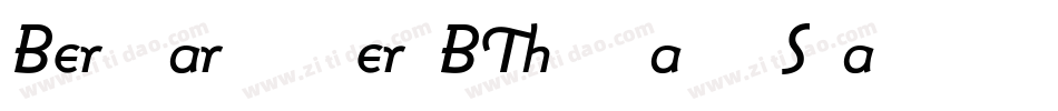 BernhardModernBT-ItalicSwash字体转换