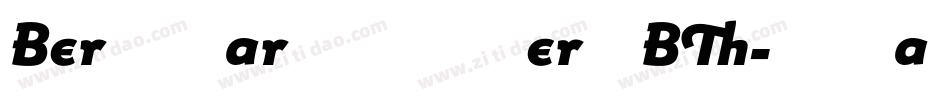 BernhardModernBT-Italic字体转换