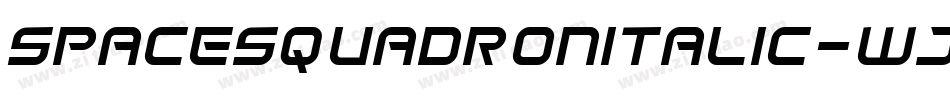 SpaceSquadronItalic-WjZA字体转换
