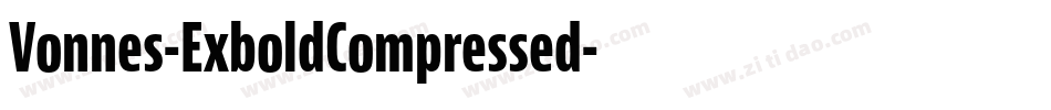 Vonnes-ExboldCompressed字体转换