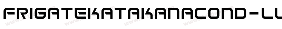 FrigateKatakanaCond-llw字体转换