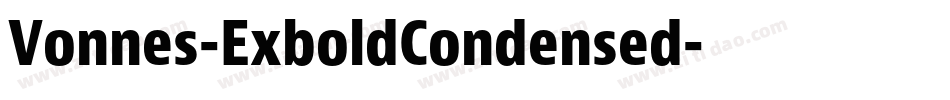 Vonnes-ExboldCondensed字体转换