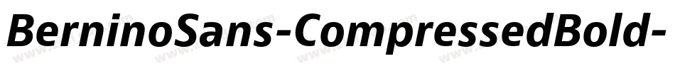 BerninoSans-CompressedBold字体转换