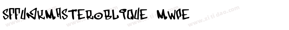 SfFunkMasterOblique-MWPe字体转换