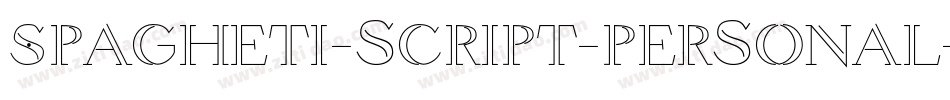 Spagheti-script-personal-use字体转换