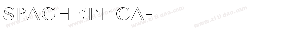 Spaghettica字体转换