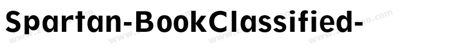 Spartan-BookClassified字体转换
