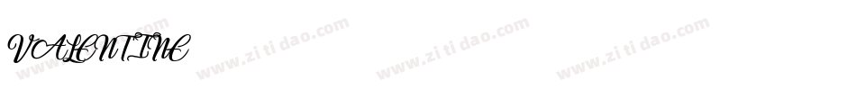 VALENTINE字体转换
