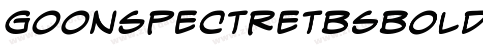 GoonSpectreTbsBoldItalic-Oq9P字体转换