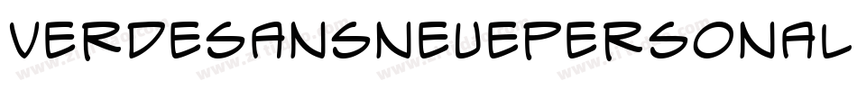 VerdeSansNeuePersonalUse-lR60字体转换 VerdeSansNeuePersonalUse-lR60字体转换
