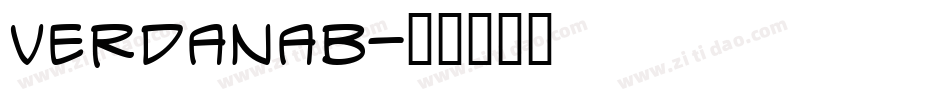 verdanab字体转换