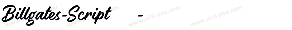 Billgates-Script转换器字体转换