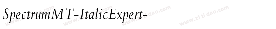 SpectrumMT-ItalicExpert字体转换