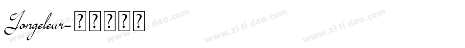 Jongeleur字体转换