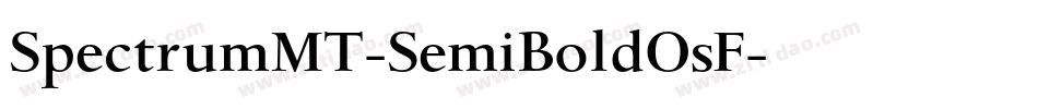 SpectrumMT-SemiBoldOsF字体转换