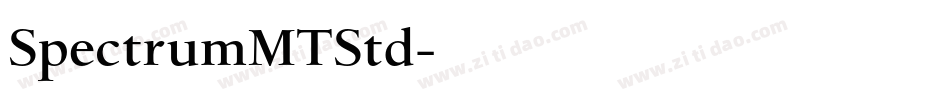 SpectrumMTStd字体转换