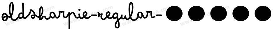 OldSharpie-Regular字体转换