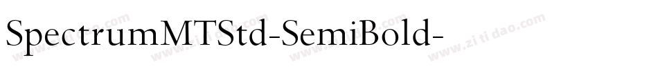 SpectrumMTStd-SemiBold字体转换