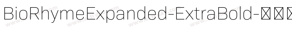 BioRhymeExpanded-ExtraBold字体转换