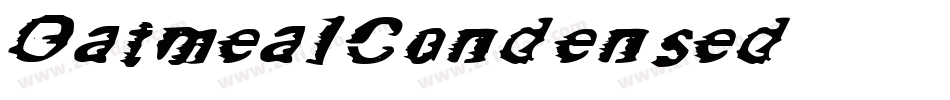 OatmealCondensed字体转换