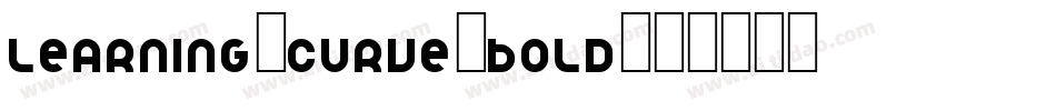 learning-curve-bold字体转换