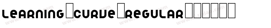 learning-curve-regular字体转换