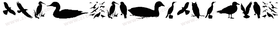 PenmanshipBirdsAndOrnamentsFree-jYK0字体转换
