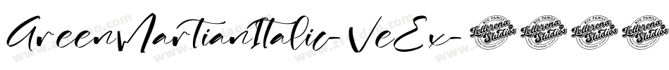 GreenMartianItalic-VeEx字体转换