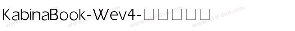 KabinaBook-Wev4字体转换