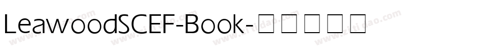 LeawoodSCEF-Book字体转换