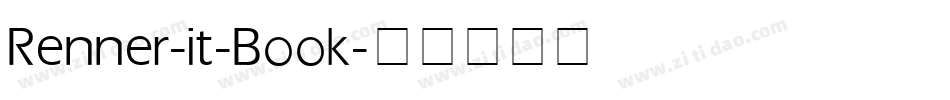 Renner-it-Book字体转换