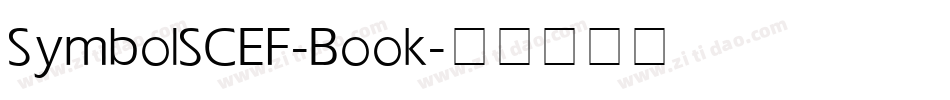 SymbolSCEF-Book字体转换