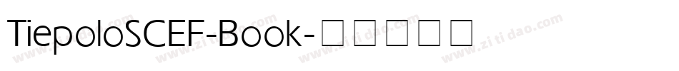 TiepoloSCEF-Book字体转换