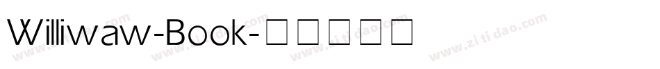 Williwaw-Book字体转换