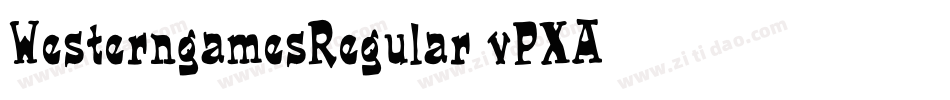 WesterngamesRegular-vPXA字体转换