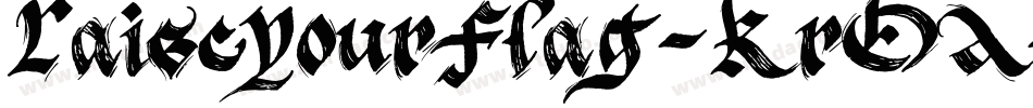RaiseYourFlag-KrOA字体转换