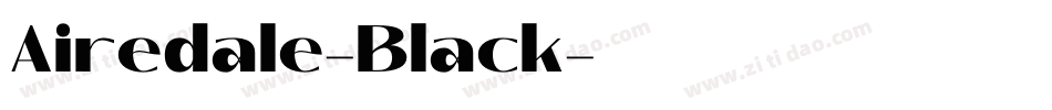 Airedale-Black字体转换
