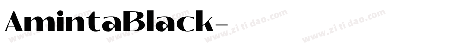 AmintaBlack字体转换