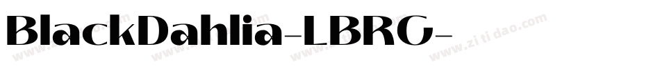 BlackDahlia-LBRG字体转换 BlackDahlia-LBRG字体转换