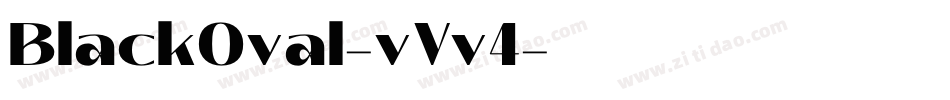 BlackOval-vVv4字体转换 BlackOval-vVv4字体转换