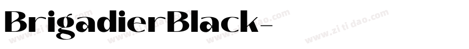 BrigadierBlack字体转换
